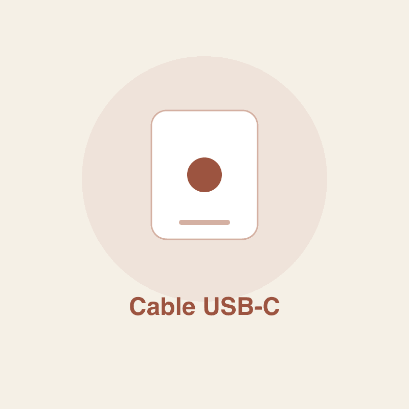 Cable USB-C Trenzado 2m Carga Rápida
